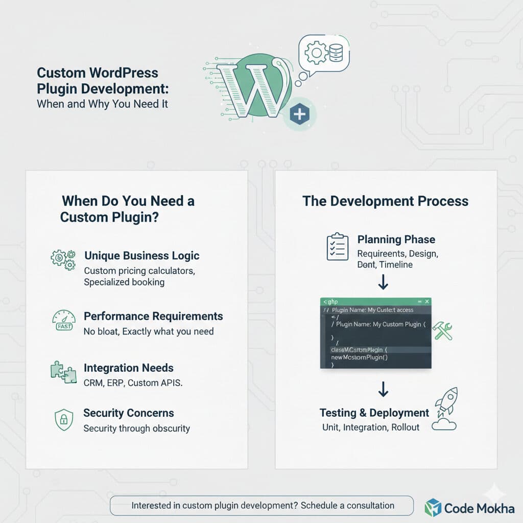 Custom WordPress Plugin Development: When You Need It, How It Works, and What It Costs